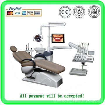 Venta caliente - 2015 silla Dental más reciente con controlador de pie multifuncional